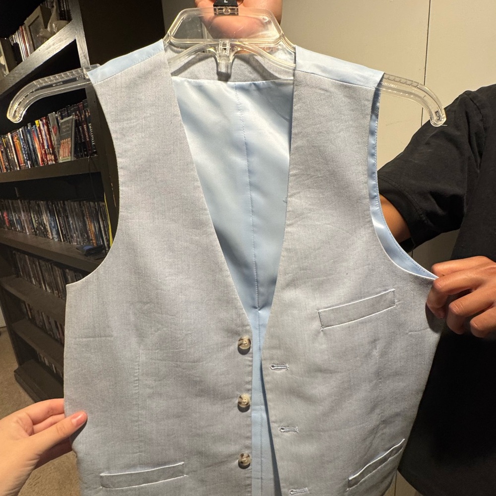 Bar III Sky Blue Men's Vest